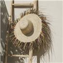 BARRET DE PALLA Diam.80cm FLECOS DE COLORS FOIMPEX (1 UD)