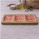 SAFATA FUSTA AMB 3 SEPARACIONS RATLLES CORAL 32x13x4cm FOIMPEX (1 UD)