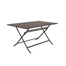 TAULA PLEGABLE ALUMINI MOD.AZUA-MODULA GRAFITO 150 x 80 cm.xh72cm (1 UD)