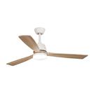 VENTILADOR DE SOSTRE AMB LLUM HABITEX MOD.43NW BLANC AMB FUSTA (1 UD)
