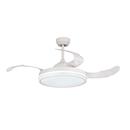 VENTILADOR DE SOSTRE AMB LLUM HABITEX MOD.42NW BLANC AMB ASPES PLEGABLES (1 UD)