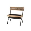 BANC-JARDINERA PER POSAR PLANTES MOD.FLOWER MARKET METALL/FUSTA 57x33xh62cm (1 UD)