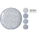 PACK 4 PLATS PORCELLANA BLAUS 160mm EH DH&G (1 PQ)