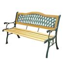BANC EXTERIOR DE FORJA I FUSTA TROPICAL 126x57x77 (1 UD)