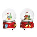 BOLA NEU AMB AIGUA SANTA CLAUS 10x13cm. (1 UD)