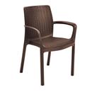 CADIRA RESINA MOD.BALI XOCOLATA DE POLIPROPILE KETER (1 UD)