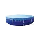 Coberta piscina tubular blava