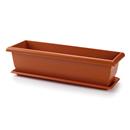 JARDINERA AMB PLAT I SUPORT METAL.LIC 60cm TERRACOTA (1 UD)