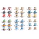 JOC 6 TASSES CAFE AMB PLAT PCL MOD.SURREAL SPRING2 9cl PENGO (1 JC)