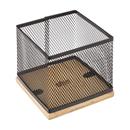 PORTALLAPIS OFICINA METALL/BAMBU HAVI (1 UD)