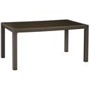 TAULA RESINA MOD.ROTANG WENGE 150x90x72cm (1 UD)